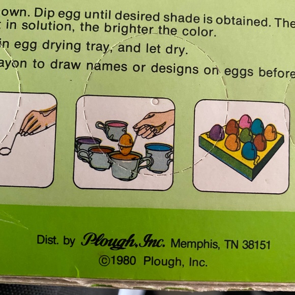 1980  PAAS EASTER EGG COLORING KIT SEALED BOX 1980s - Picture 6 of 7